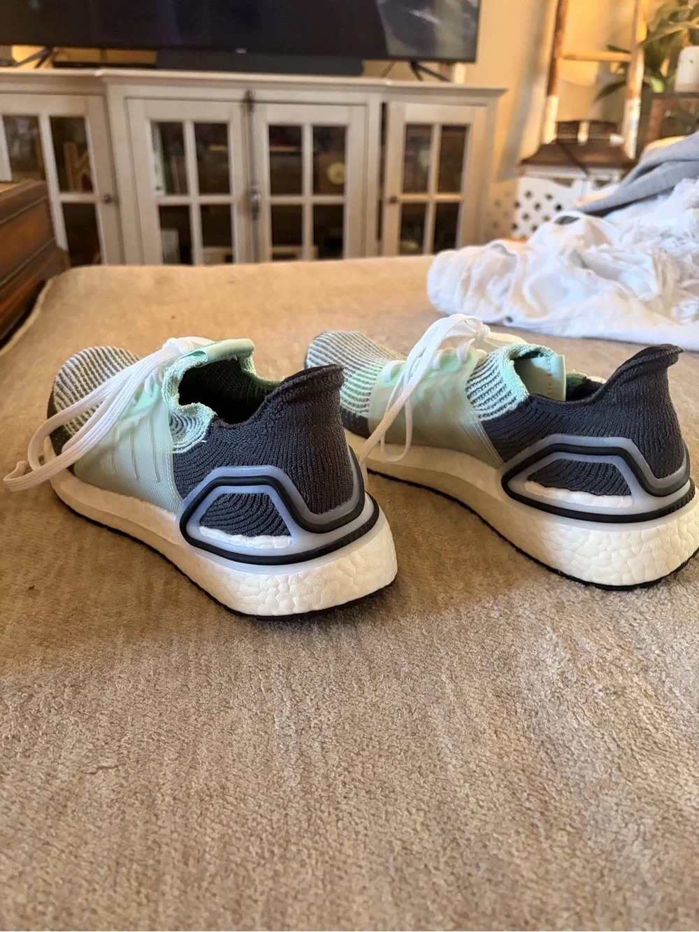 adidas Ultraboost 19 Women’s Sneakers in Mint and Black